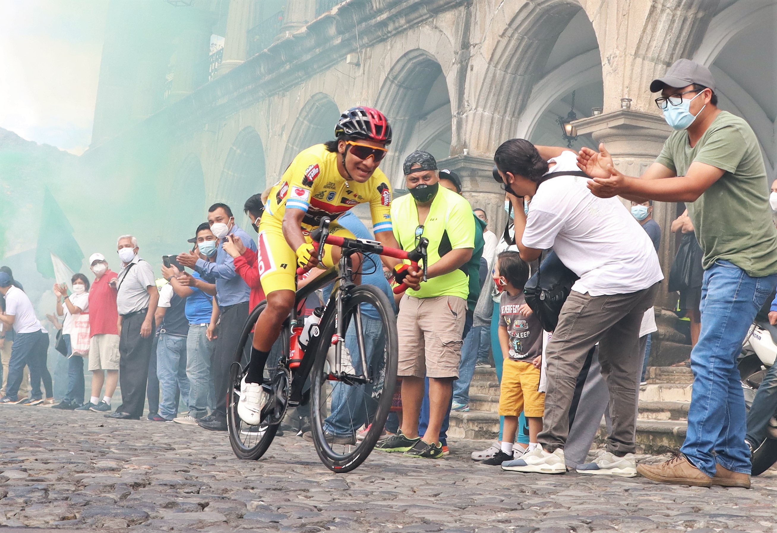 Mardoqueo Vásquez, es la carta principal del equipo Hino y actual campeón de la Vuelta a Guatemala. (Foto: Tododeportes Prensa Libre)