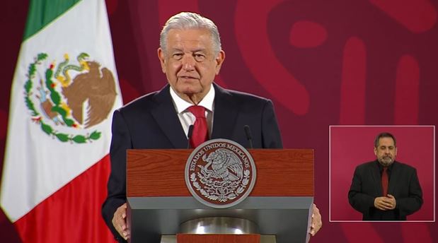 El presidente de México, Manuel López Obrador, en conferencia matutina este martes 1 de marzo 2022. (Foto Prensa Libre: Tomada de @lopezobrador_)