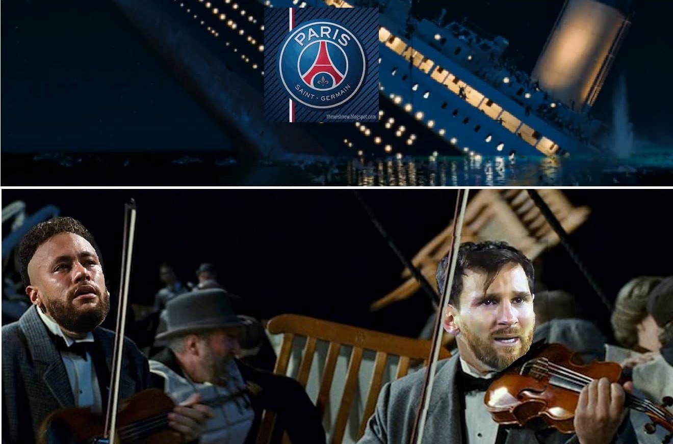 La derrota del París y eliminación de la Champions provocó las bromas en la redes sociales. (Foto Redes).
