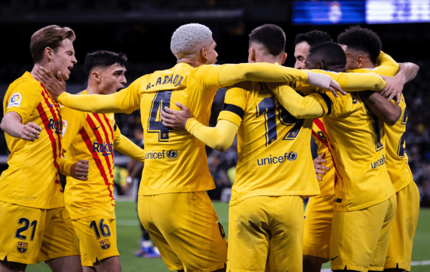 El conjunto de Xavi rompió una mala racha de clásicos de no ganar. Foto Prensa Libre (FC Barcelona Twitter)