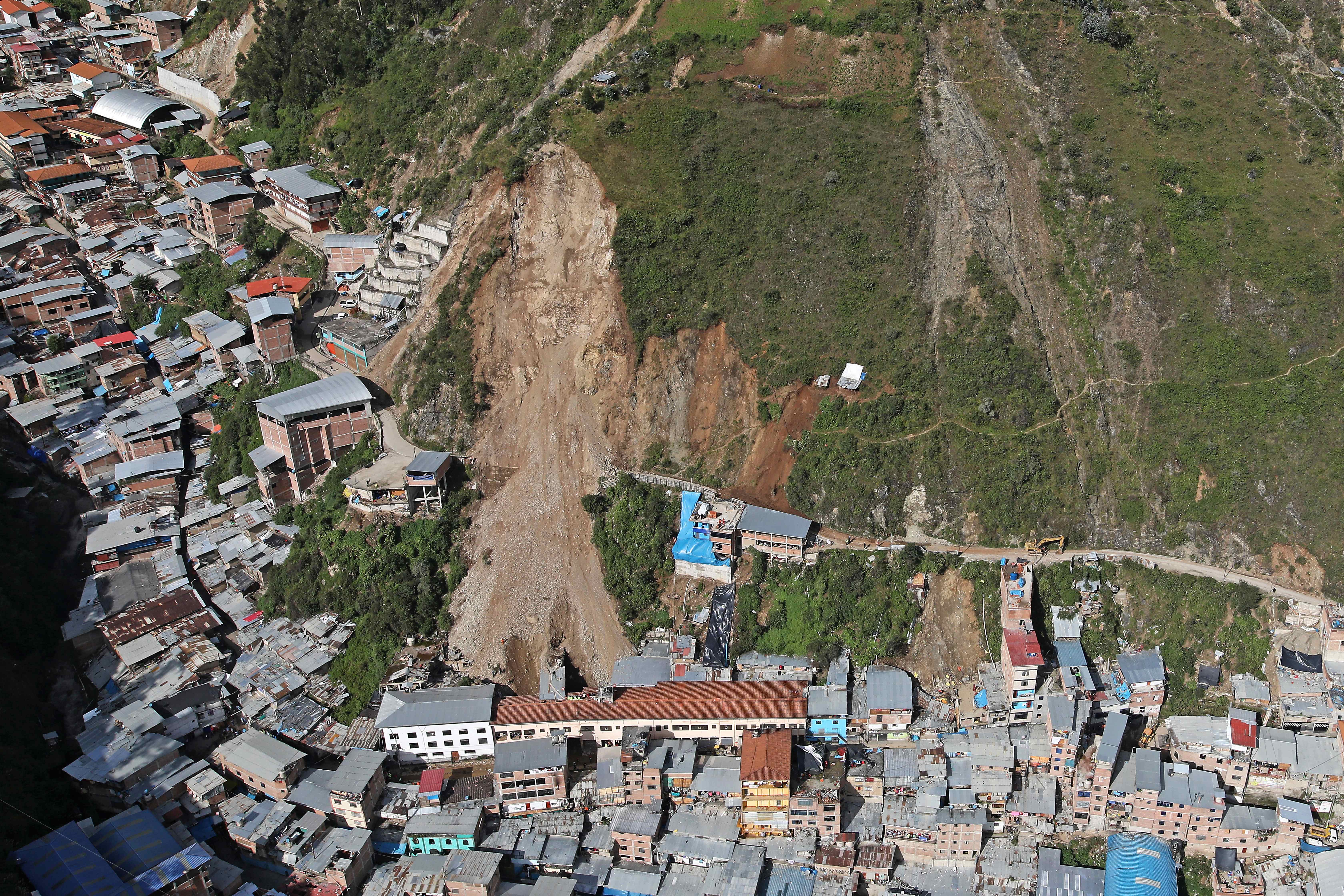 Deslizamiento en Perú