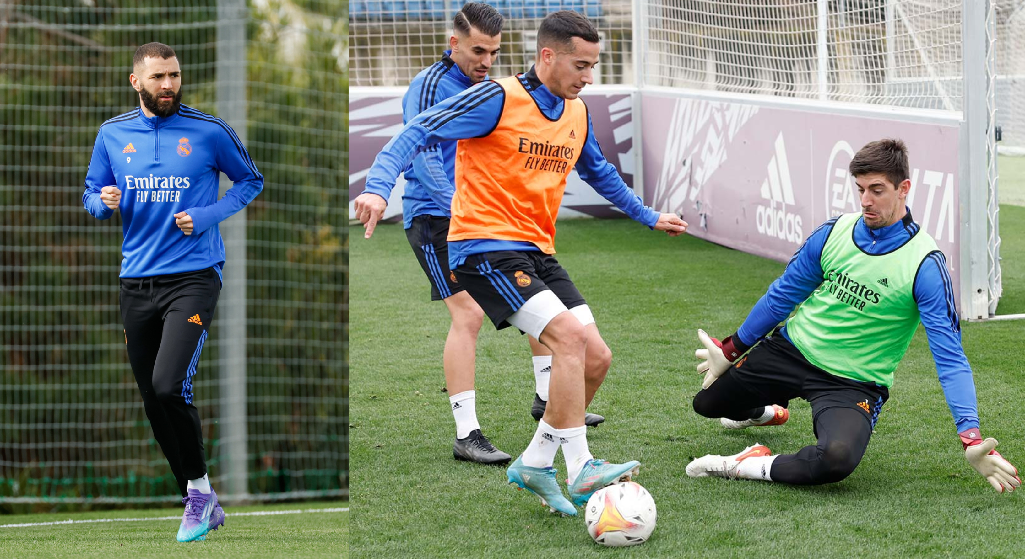Karim Benzema volvió a pisar el césped en Valdebebas y se prepara para los juego de LaLiga ante el Celta y el de Champions ante el Chelsea. Foto RealMadrid.com