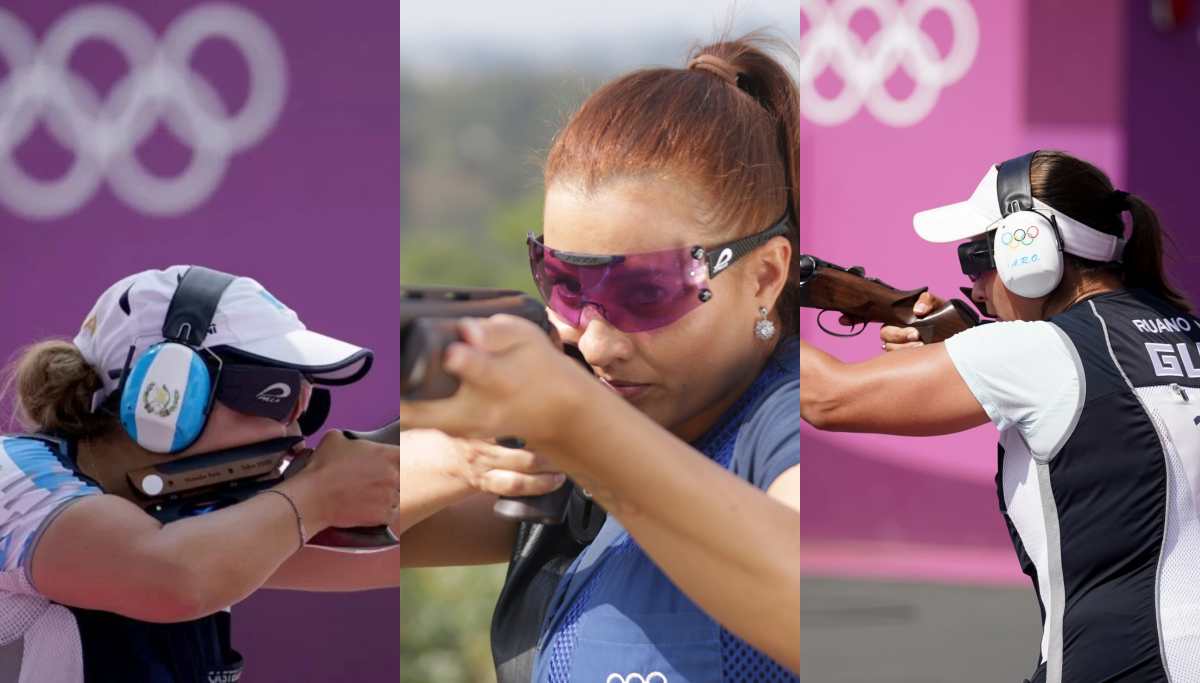 Guatemala gana una medalla de plata en la prueba femenina por equipos de foso olímpico en Lima