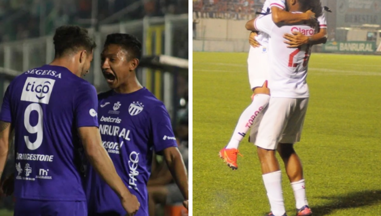 Antigua GFC y Malacateco sumaron de 3 en la jornada 13 del Clausura 2022. Foto Prensa Libre: Redes Antigua y Malacateco. 