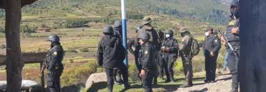 Las fuerzas de seguridad reforzaron recientemente su presencia en la zona de conflicto entre pobladores de Ixchiguán y Tajumulco, San Marcos. (Foto Prensa Libre: Ejército de Guatemala)