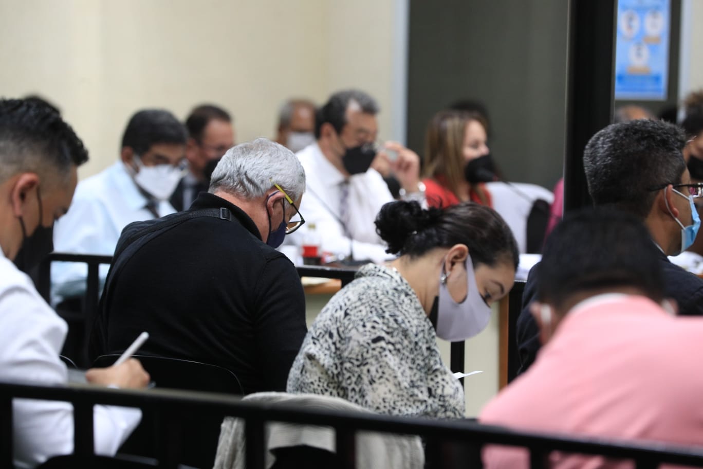 El presidente Otto Pérez Molina es juzgado en el Caso La Línea. (Foto Prensa Libre: Carlos Hernández)
