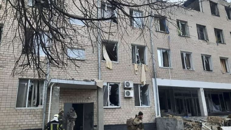 Explosión edificio Kiev