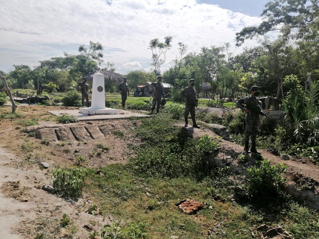 Militares guatemaltecos durante un operativo en una zona fronteriza con El Salvador. (Foto: Ejército)