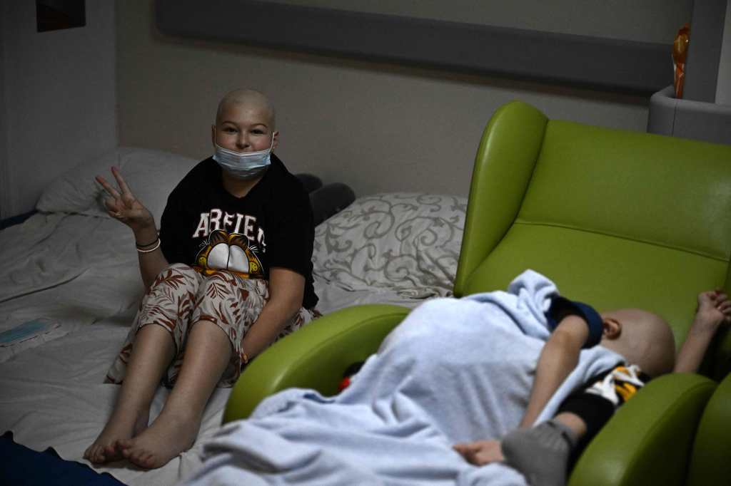 Niños ucranianos con cáncer