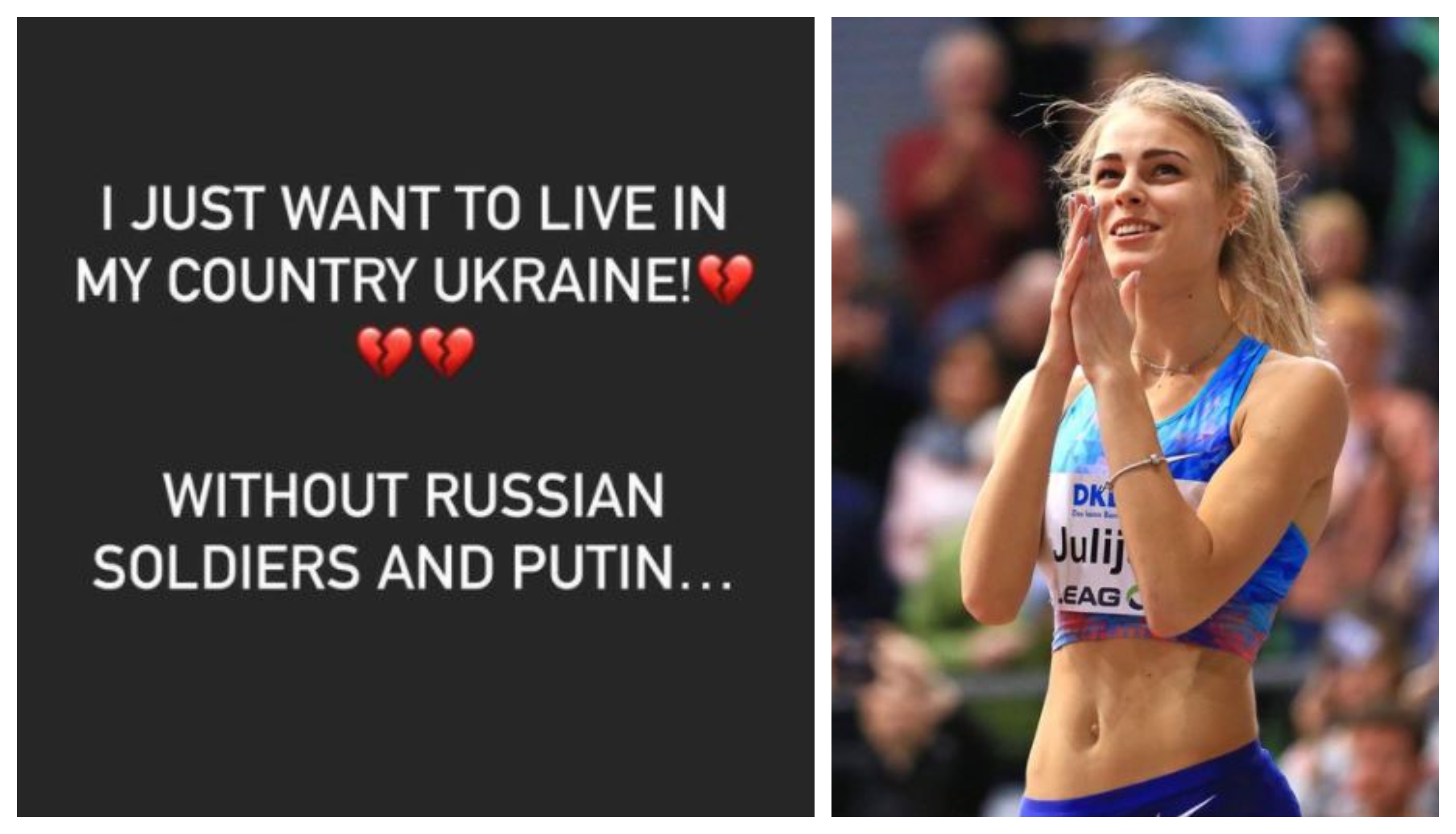 La atleta ucraniana ha expresado su tristeza en redes sociales. (Foto Prensa Libre: Instagram @levchenkou)
