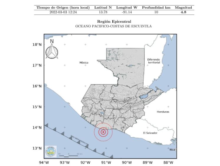 Temblor en Guatemala: Reportan sismo de 4.8 grados que fue sensible en gran parte del territorio nacional 