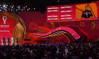 Doha (Qatar), 01/04/2022.- A general view of the stage at the start of the main draw for the FIFA World Cup 2022 in Doha, Qatar, 01 April 2022. (Mundial de Fútbol, Catar) EFE/EPA/NOUSHAD THEKKAYIL