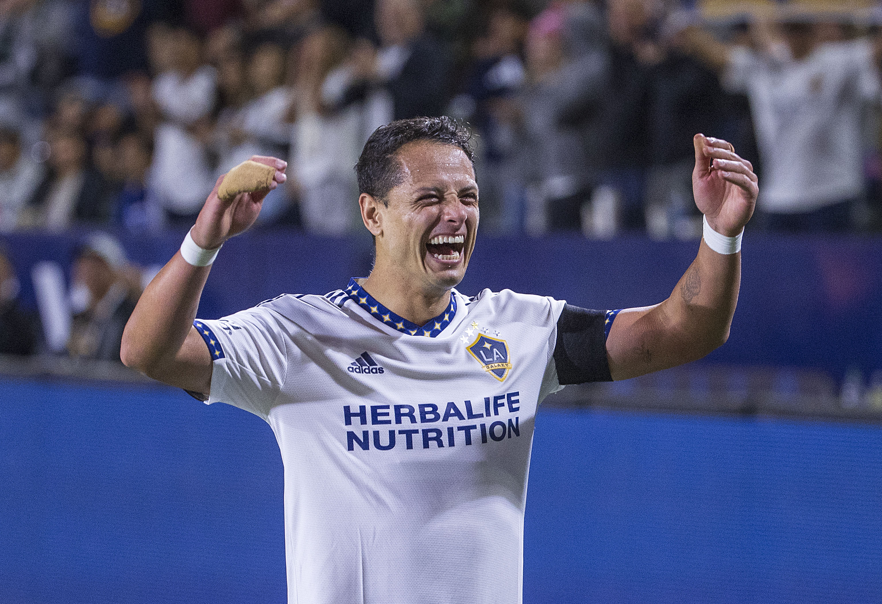 Javier "Chicharito" Hernandez suma cinco goles en la temporada 2022 de la MLS. (Foto Prensa Libre: EFE).
