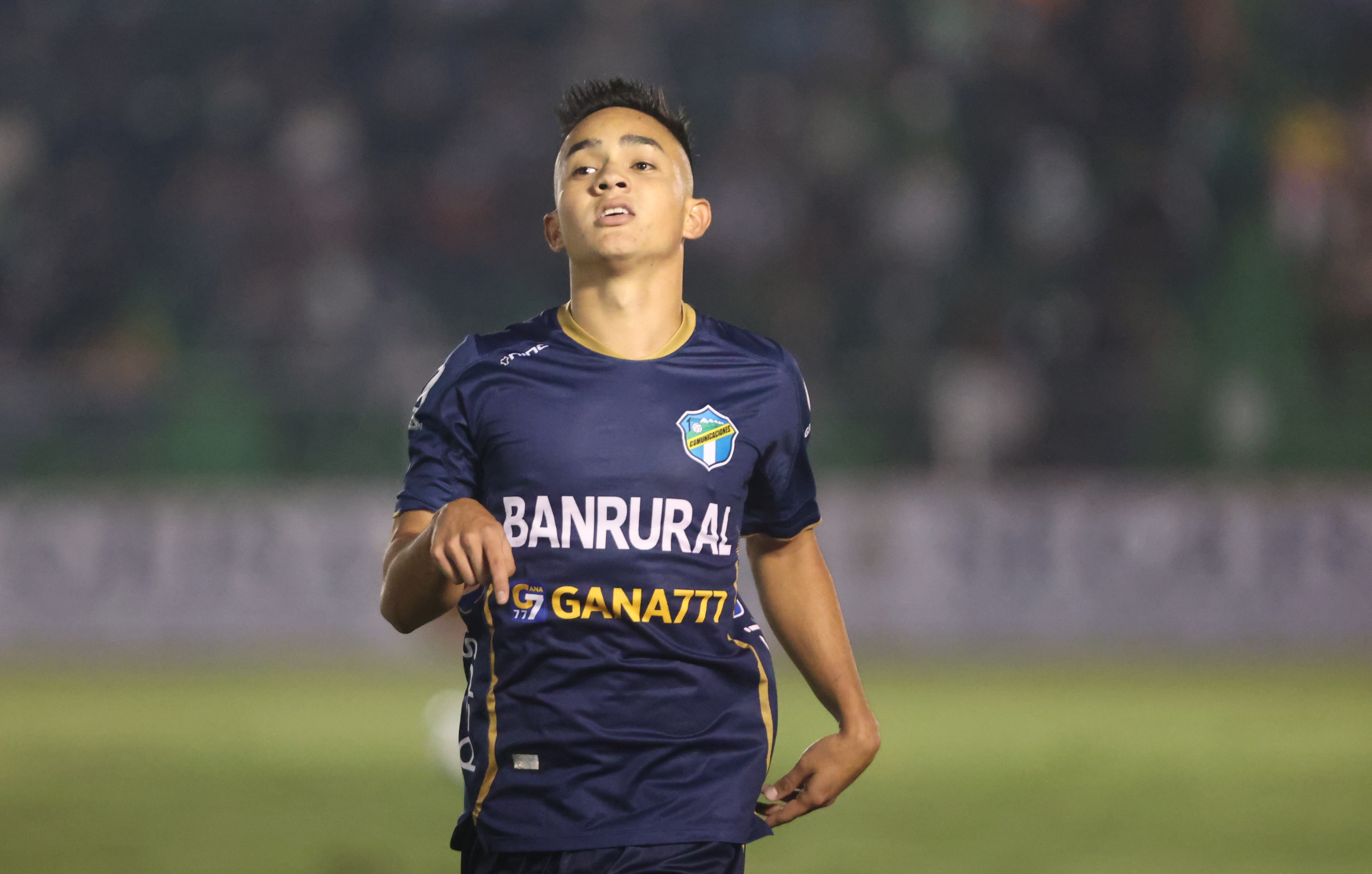 El guatemalteco anotó el segundo gol de Comunicaciones. Foto Prensa Libre (Douglas Suruy) 
