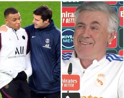 La reacción de Carlo Ancelotti sobre las declaraciones de Pochettino quien aseguró la continuidad de Mbappé en el PSG