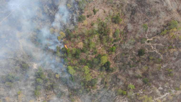 Miles de hectáreas de bosque han sido quemadas por incendios forestales en la temporada 2022. (Foto Prensa Libre: Conred)