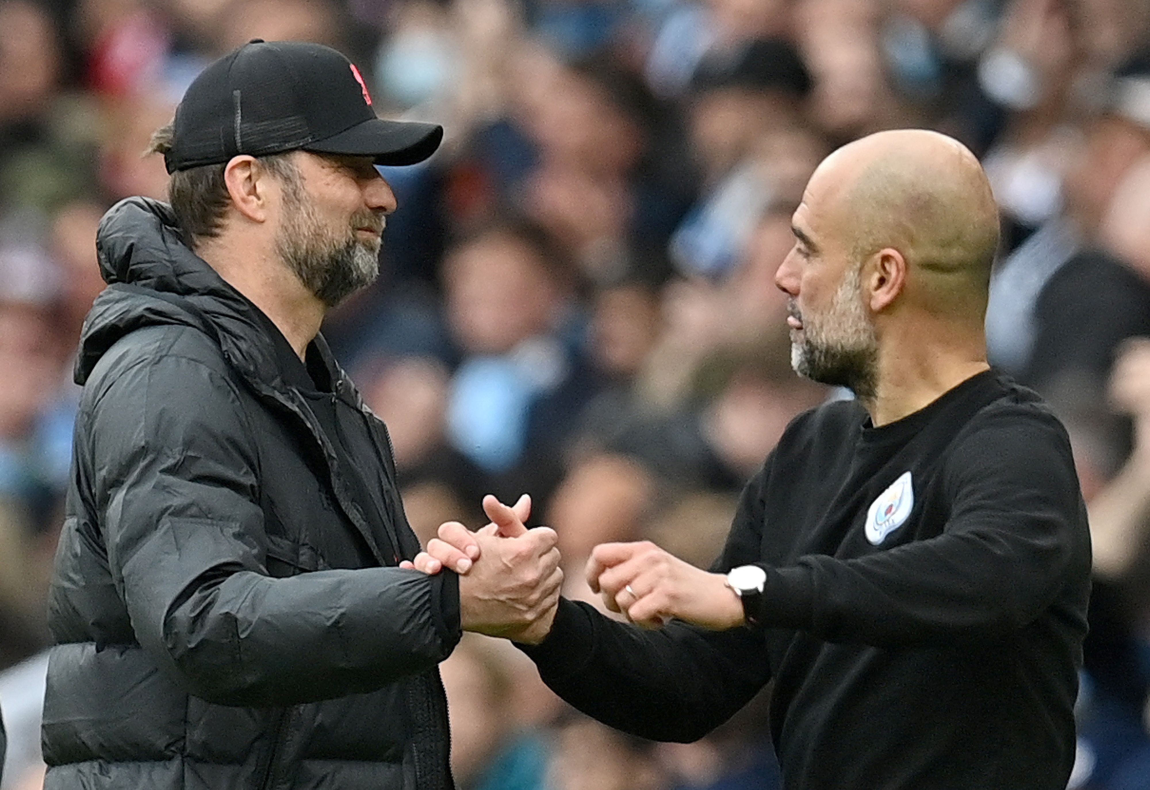 Liverpool y Manchester City empataron en un vibrante partido 2-2. Foto Prensa Libre (AFP)