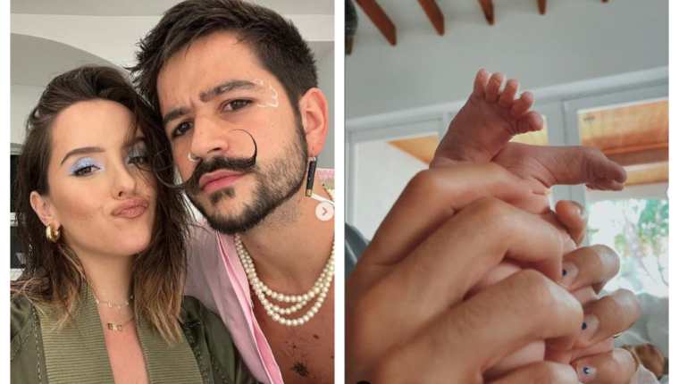 Índigo, la primera hija de Camilo y Evaluna, nació el pasado 6 de abril. (Foto Prensa Libre: Instagram @Camilo @Evaluna).