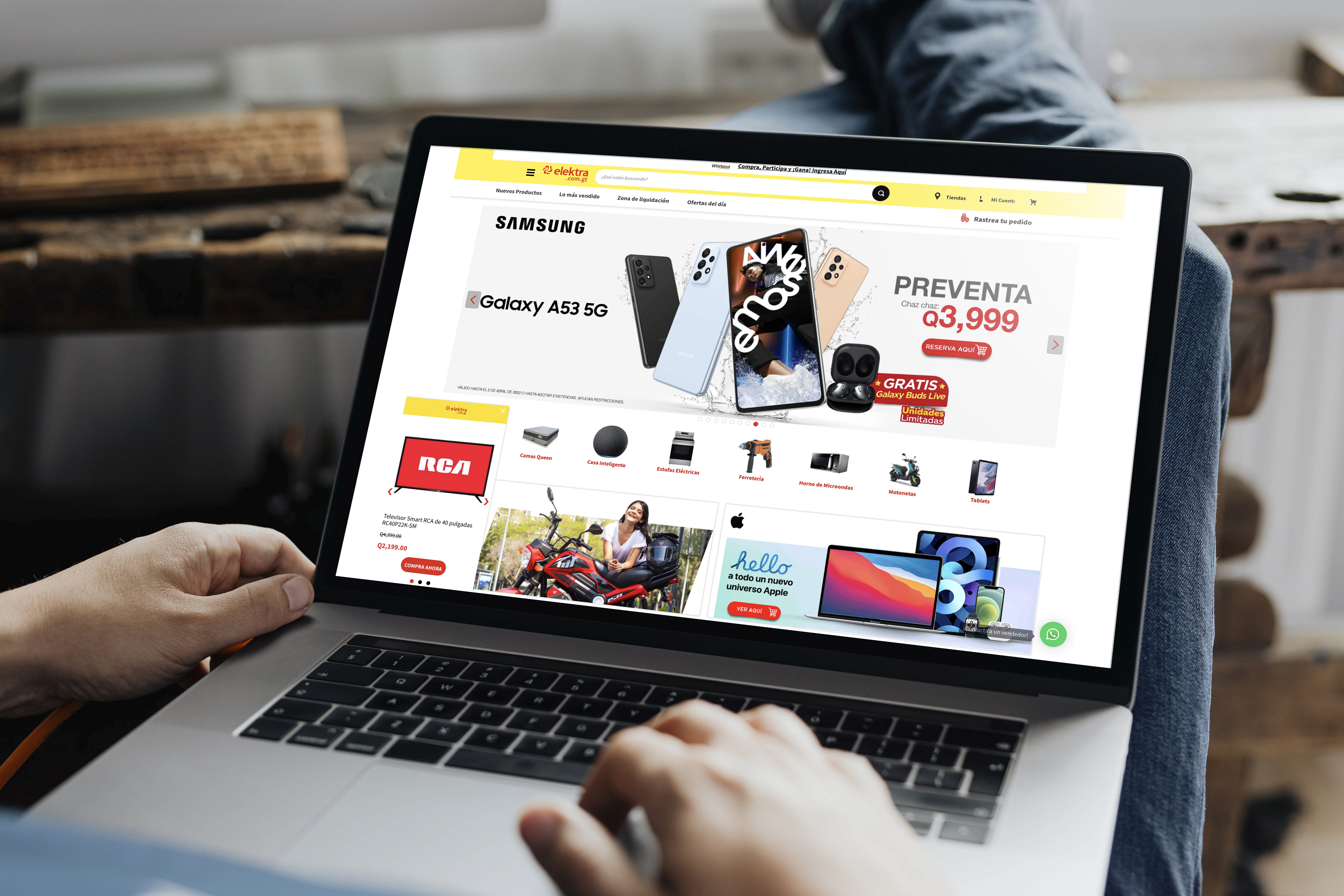 La página web de Tiendas Elektra vuelve a ser galardonada por el e-Commerce Institute. Foto Prensa Libre: Cortesía.