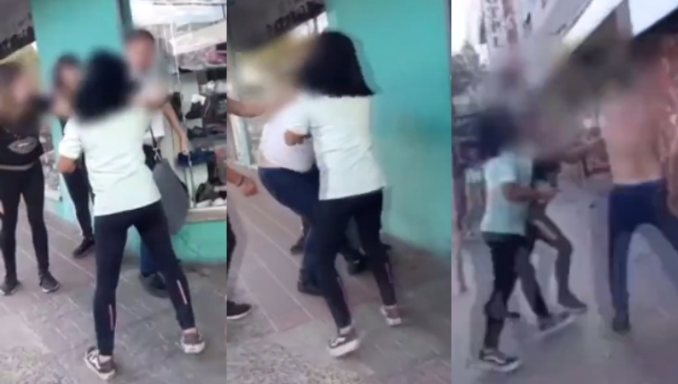 Video: madre se hace pasar por su hija y le da una paliza al hombre que la acosaba