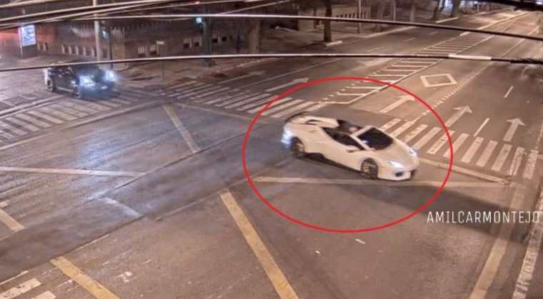 Surgen más videos, imágenes y datos del Lamborghini que se desplaza en la  capital previo al accidente y esto dice la PMT