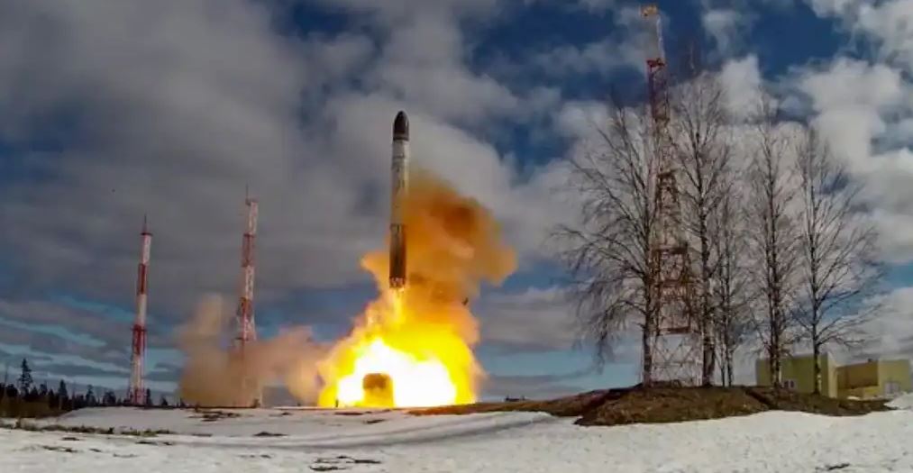 Rusia informó que el ensayo con el Sarmat fue todo un éxito. (Foto Prensa Libre: AFP)
