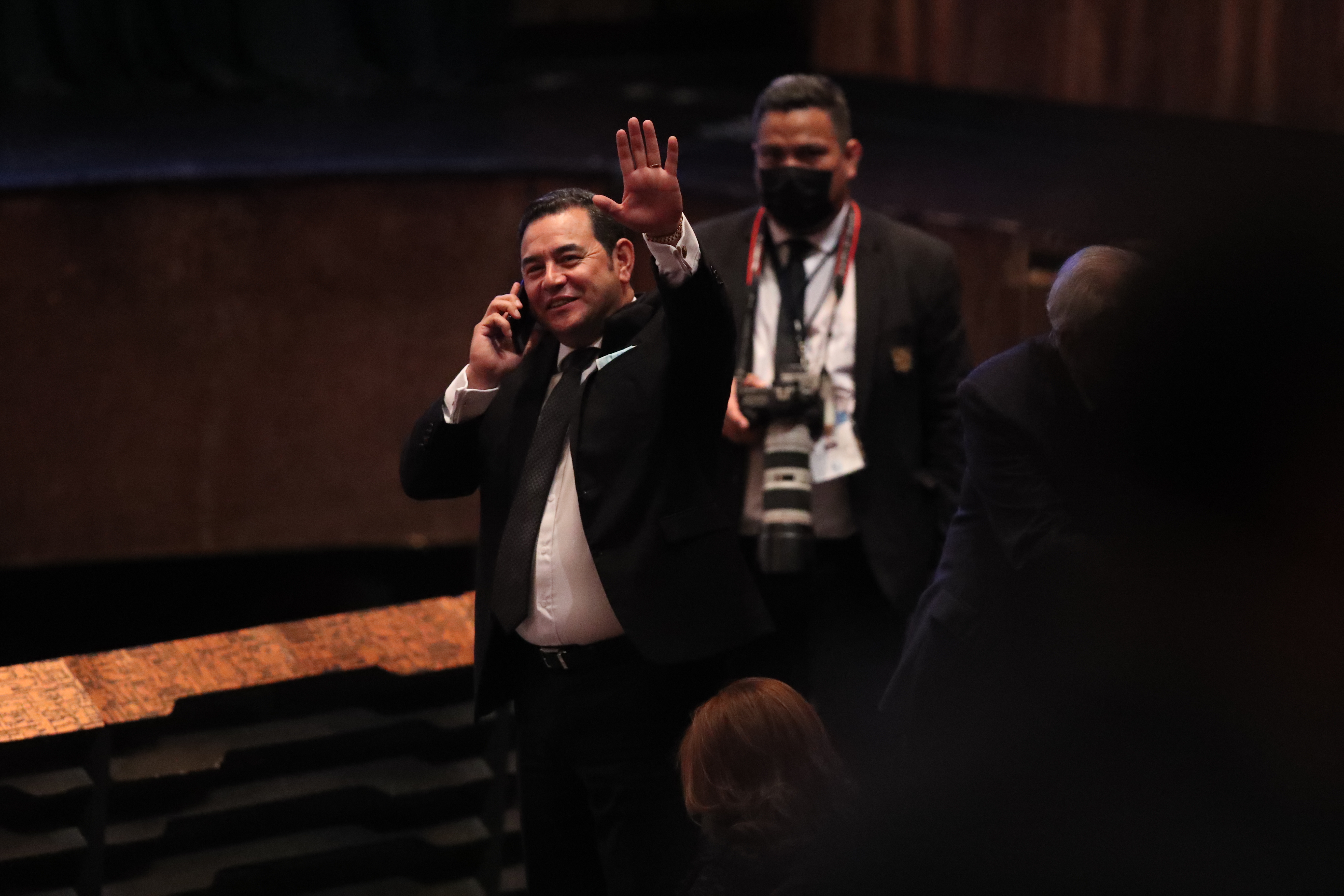 El expresidente Jimmy Morales participó este domingo 28 de agosto en la asamblea general del partido que lo llevó al poder en 2015, el Frente de Convergencia Nacional (FCN-Nación). (Foto Prensa Libre: Hemeroteca PL). 