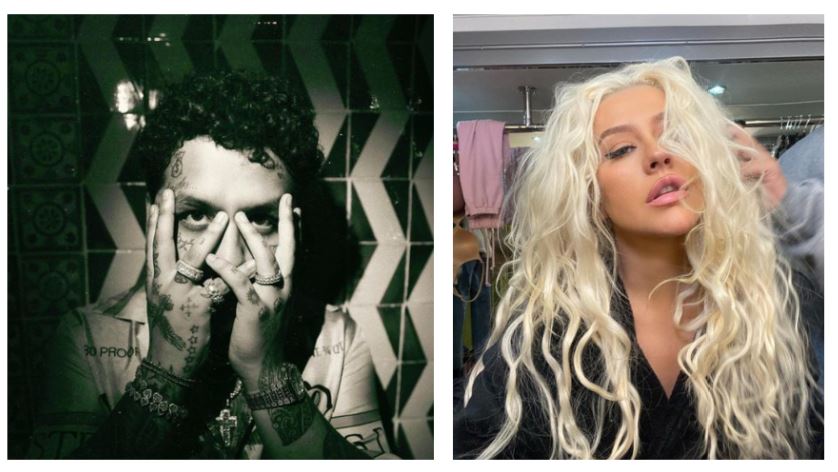 Christian Nodal y Christina Aguilera