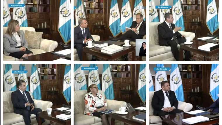 Los seis aspirantes a fiscal general se entrevistarán con el presidente Alejandro Giammattei. (Foto Prensa Libre: )