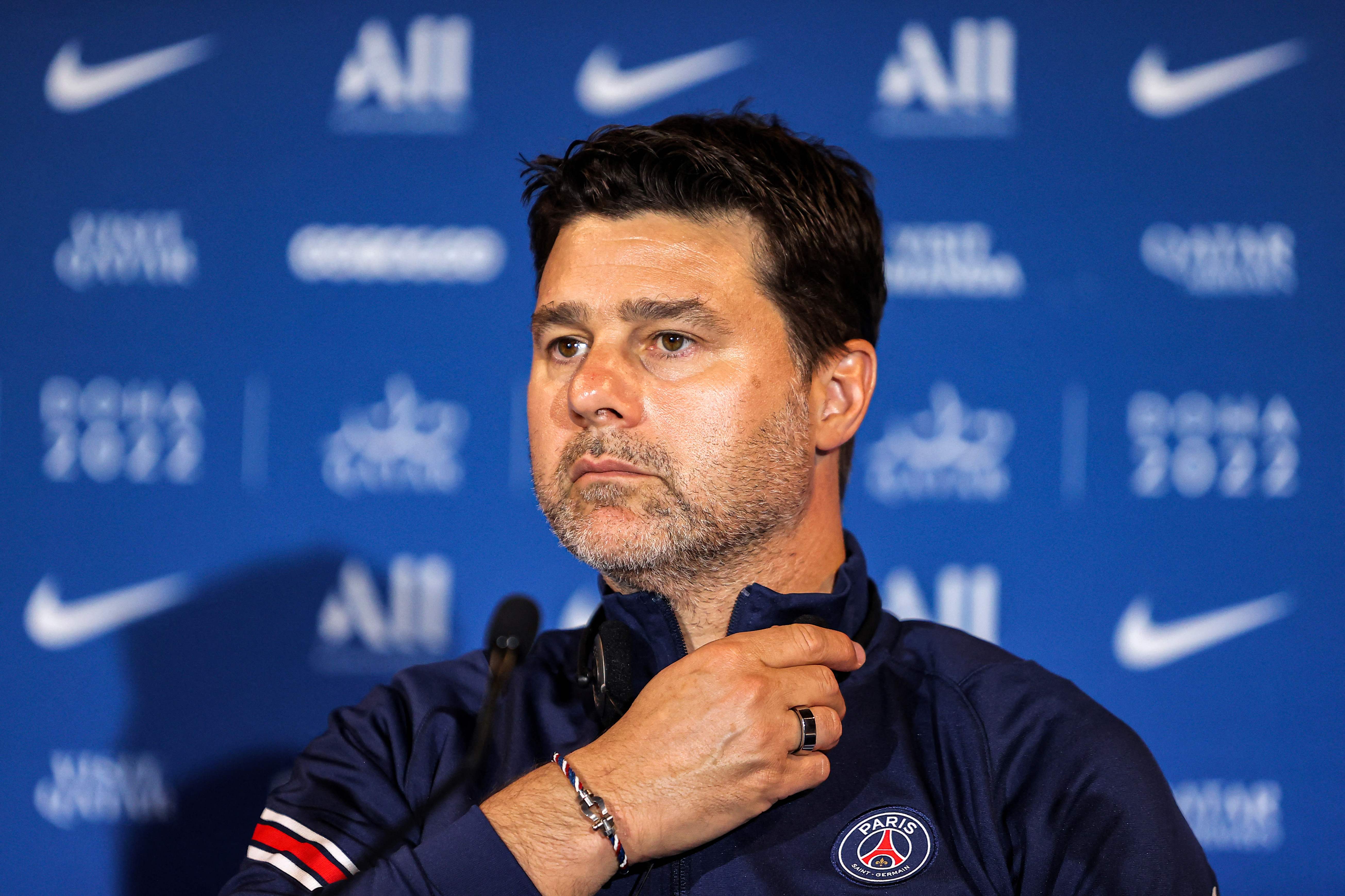 El argentino Mauricio Pochettino, técnico del PSG. (Foto Prensa Libre: AFP)