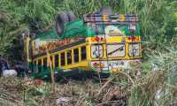 Accidente de autobús ruta a El Salvador