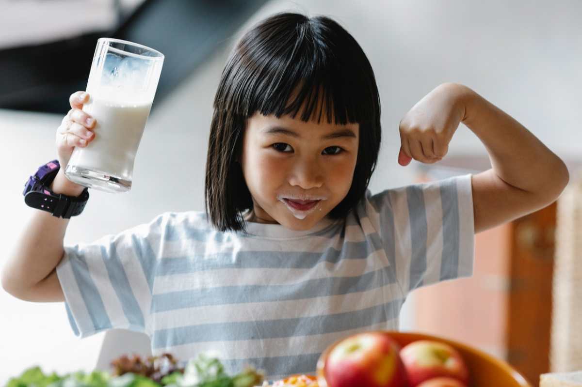 Beneficio de la leche de vaca en niños 1