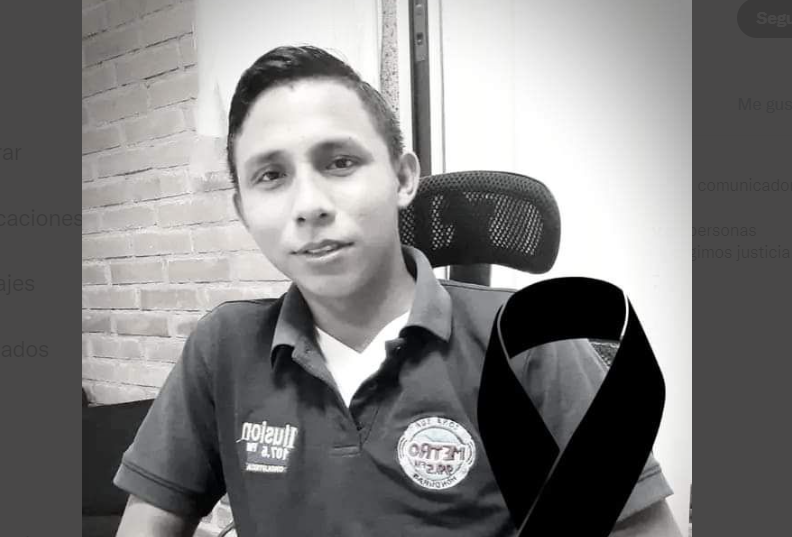 El camarógrafo hondureño Ricardo Ávila murió víctima de la violencia. (Foto Prensa Libre: Tomada del Twitter del Colegio de Periodistas de Honduras)