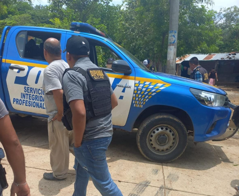 El pandillero salvadoreño, Germán Humberto Reyes Herrera, fue capturado en Jutiapa. (Foto Prensa Libre: PNC) 