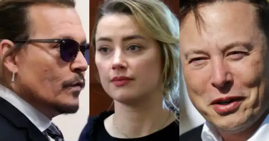 Johnny Depp, Amber Heard y Elon Musk
