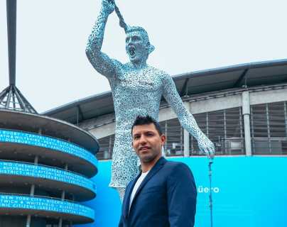 Inmortalizan a Sergio Agüero con una estatua en el Etihand Stadium del Manchester City