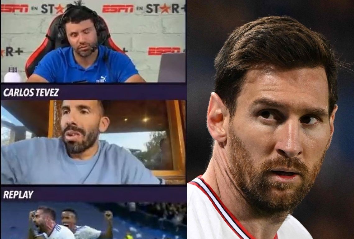 Lionel Messi no se perdió la remontada del Real Madrid ante el Manchester City y reacciona en la transmisión en vivo del Kun Agüero