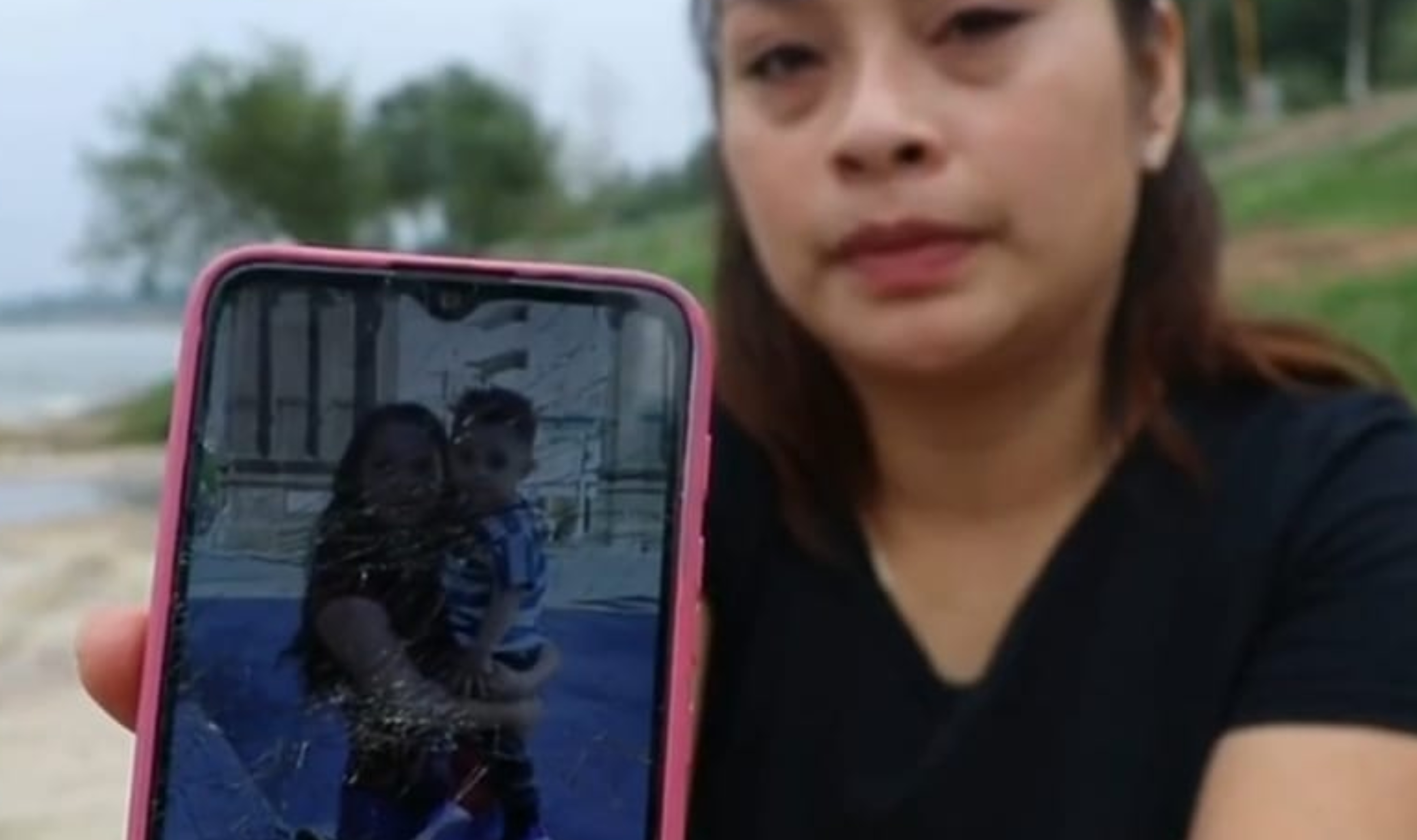 La migrante guatemalteca Blanca Yolanda Cumar busca a su hijo de un año, Justin Adrián, que fue raptado cuando cruzaban el Río Bravo para llegar a Estados Unidos. Foto Univisión. 