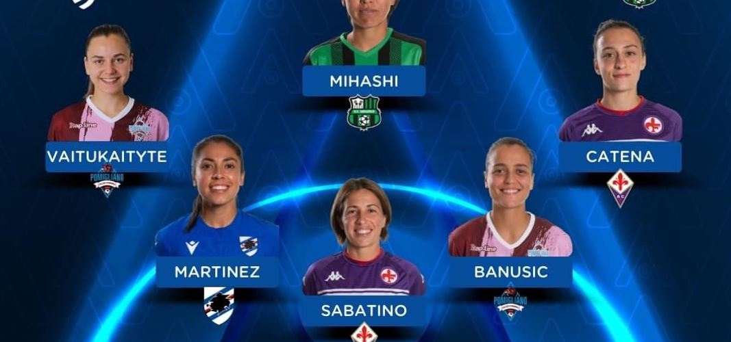 Ana Lucía Martínez está entre las mejores de la jornada del futbol italiano. (Foto Prensa Libre: Twitter @FIGCfemminile