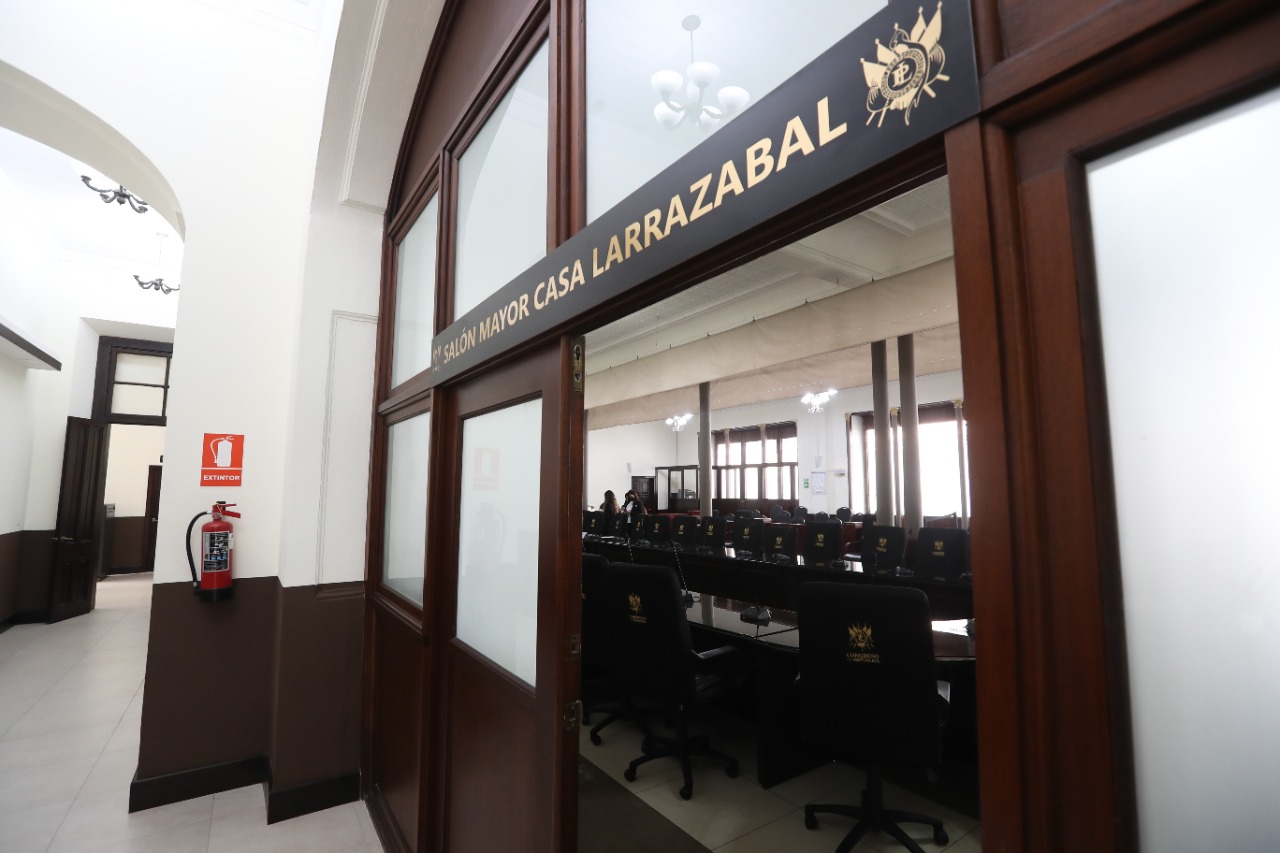 El Congreso de la República invirtió Q10 millones en la remodelación de varios ambientes de la Casa Larrazábal. (Foto Prensa Libre: ) 