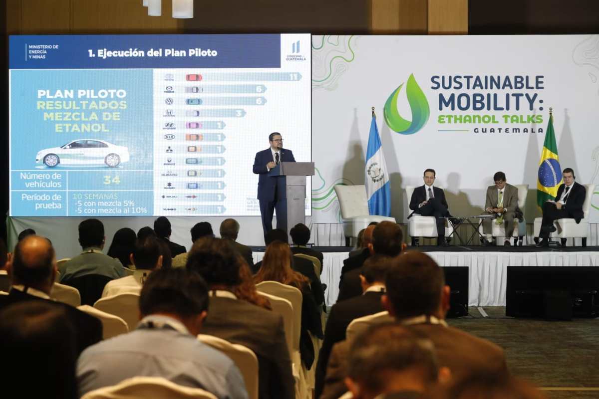 Los expertos brasileños, funcionarios y empresarios guatemaltecos participan en el seminario Sustainable Mobility Ethanol Talks que se realiza en el país esta semana. (Foto, Prensa Libre: Esbin García).