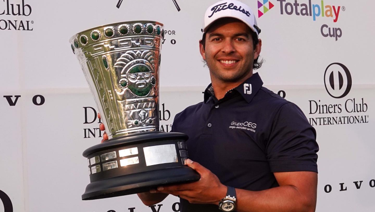 José Toledo hizo 6-bajo par 30 en los primeros nueve hoyos y ganar en un torneo en celebrado en Perú. . Foto Prensa Libre (PGA TOUR)