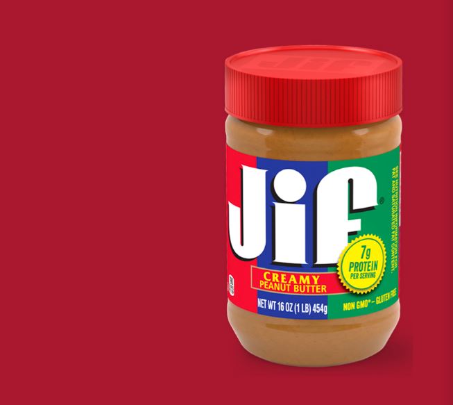 El Ministerio de Salud de Guatemala emitió una alerta sanitaria por posible contaminacion de la mantequilla de maní cremosa de la marca JIF. (Foto Prensa Libre: jif.com)