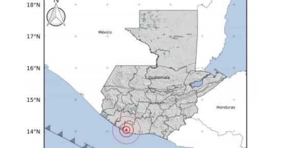 El sismo se registró en las costas de Escuintla. (Foto: Insivumeh)