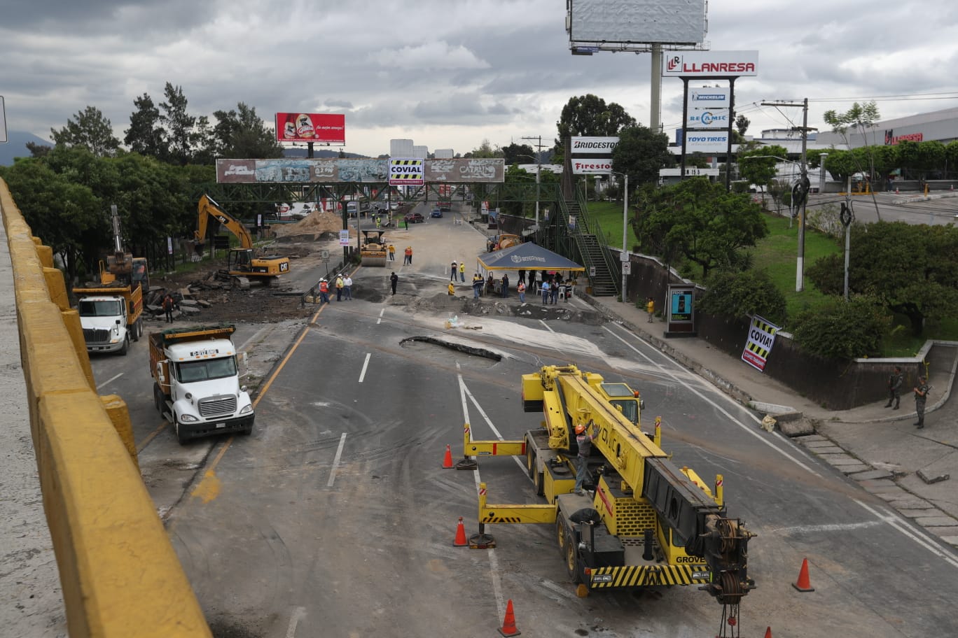Hundimiento en Villa Nueva: autoridades podrían habilitar el paso en el km 15 de la ruta al Pacífico el próximo lunes