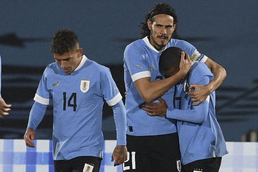 Uruguay ganó su último partido ante su afición antes del Mundial de Qatar 2022. Foto Prensa Libre (AFP)