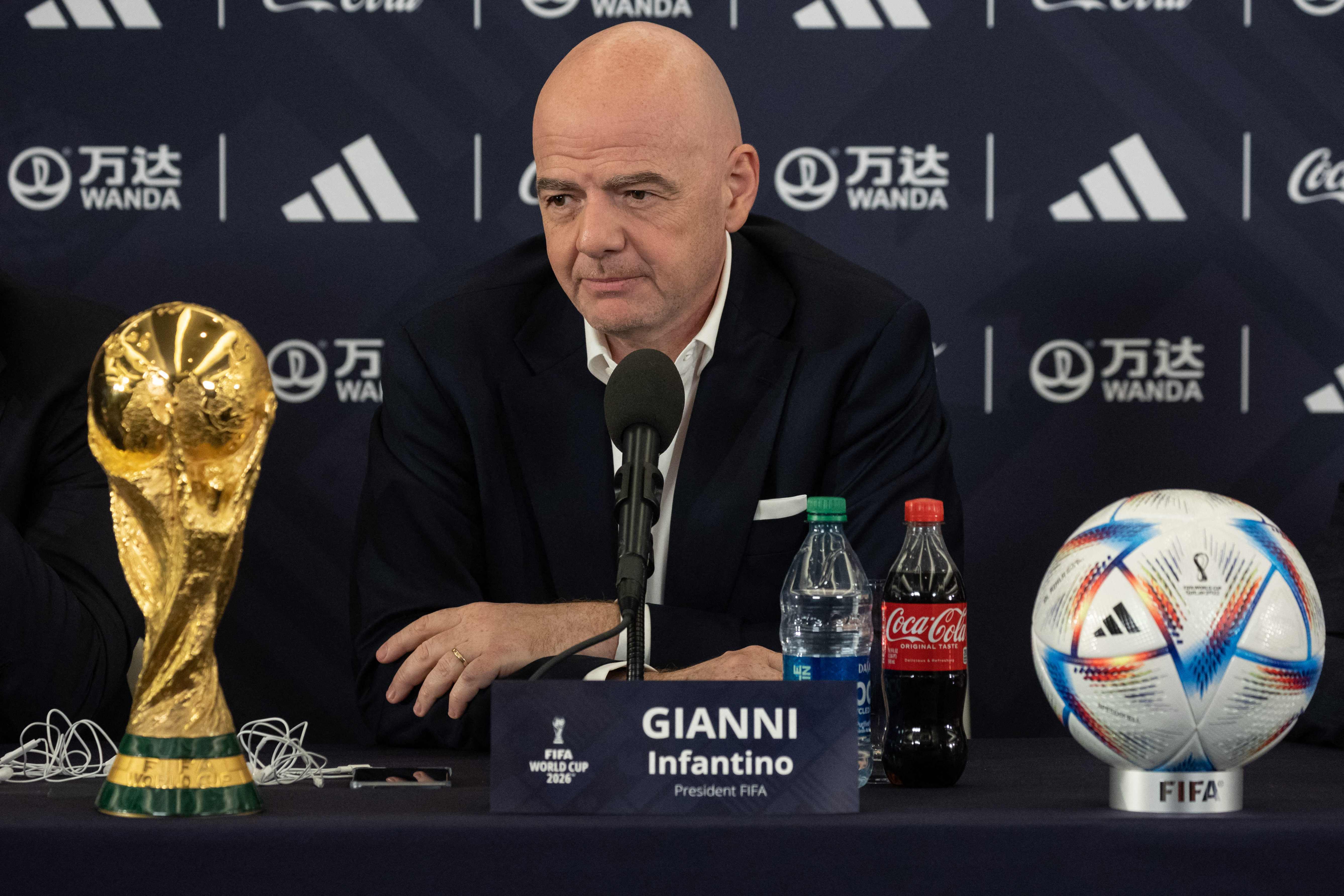 Gianni Infantino habló acerca de lo que espera en el Mundial. Foto Prensa Libre (AFP)