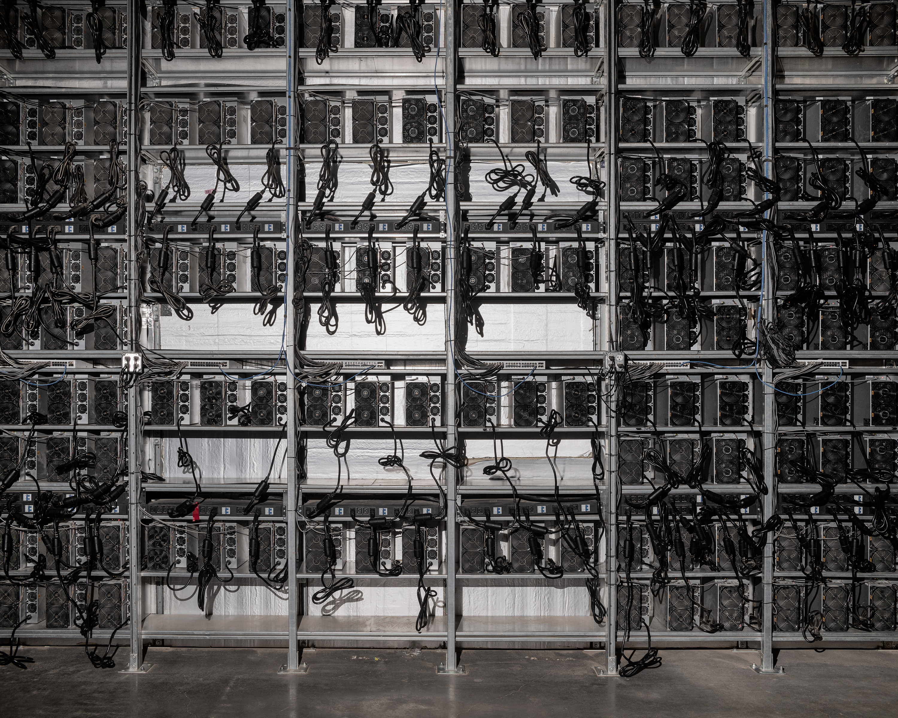 Operación de minería de criptomonedas en Rockdale, Texas, 14 de marzo de 2022. (Foto Prensa Libre: Eli Durst/The New York Times)