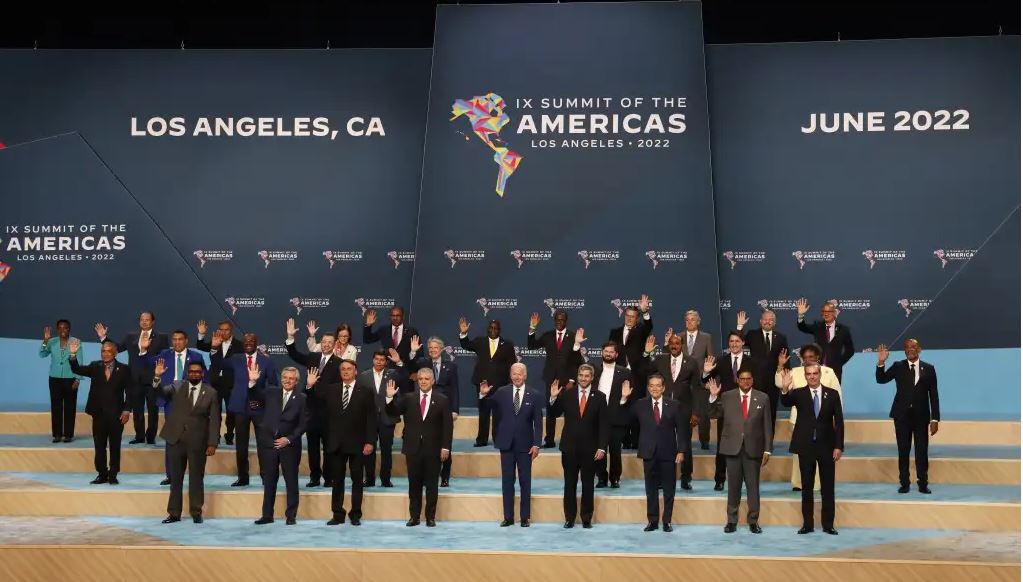 Foto oficial de la Cumbre de las Américas. (Foto Prensa Libre: EFE)
