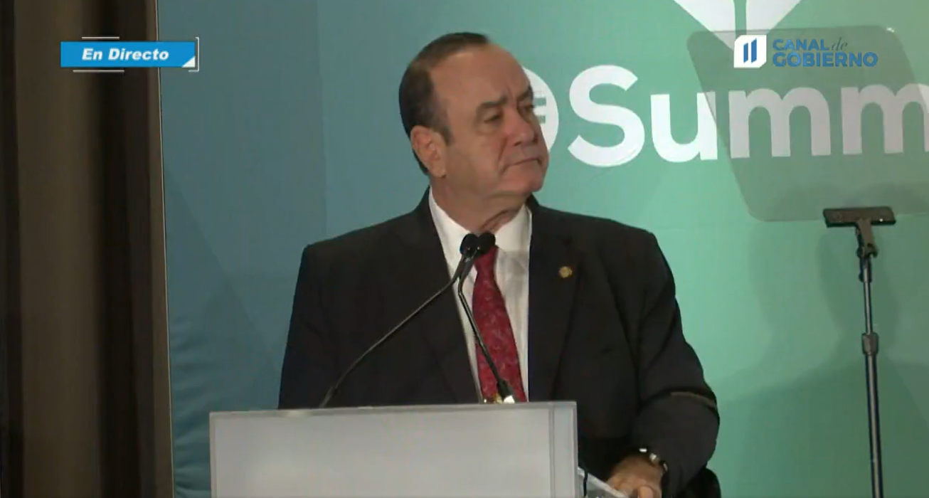 Alejandro Giammattei se ha pronunciado en Estados Unidos contra la acción de la CIDH de incluir al país en una lista negra. (Foto Prensa Libre: Gobierno de Guatemala)